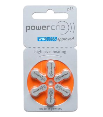 Батарейки для слуховых аппаратов PowerOne 13 6шт/уп
