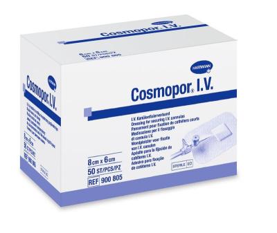 COSMOPOR I.V./Космопор I.V. - Самоклеящаяся повязки для фиксации катетеров: 8х6 см, 1шт. 900805