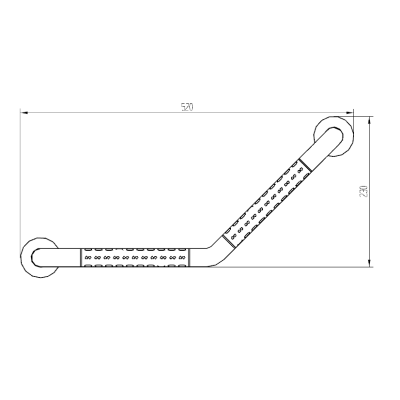 Поручень настенный угловой 2W009