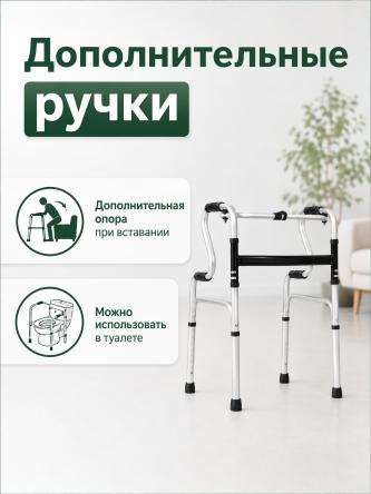 Купить Ходунки для пожилых шагающие складные на колесах Retorsa 7