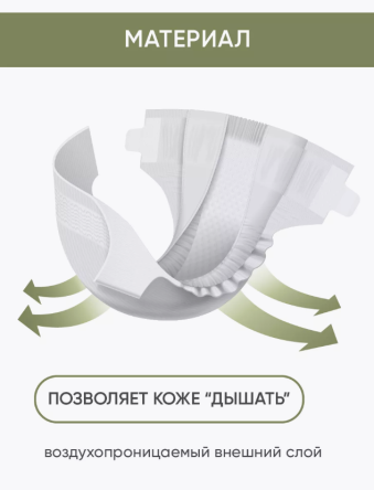 Купить Подгузники-трусы для взрослых BESIDE Optima Super 30шт/уп 6
