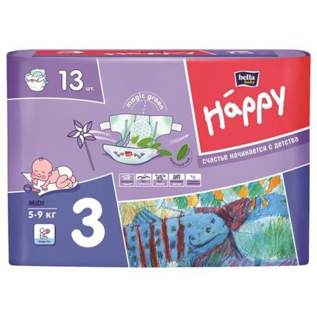 Купить Подгузники для детей BELLA BABI HAPPY (Midi) 13 шт. 0