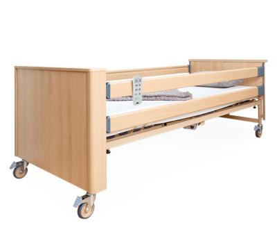 Кровать медицинская электрическая Burmeier Dali Standart (деревянные панели, растомат, дуга д/подтягивания, матрас в комплекте)